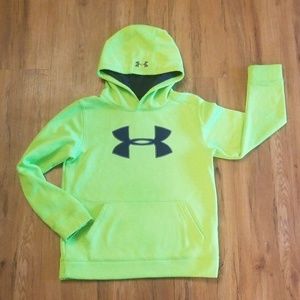 Boys Under Armour Neon Green Hoodie